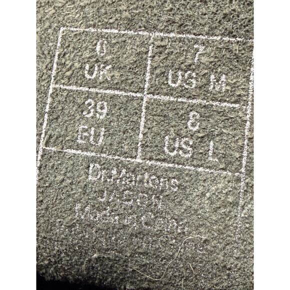 Dr. Martens Jadon Platform Boots Women Sz 8 Black Leather 8-Eye Quad Retro Goth - Picture 5 of 11